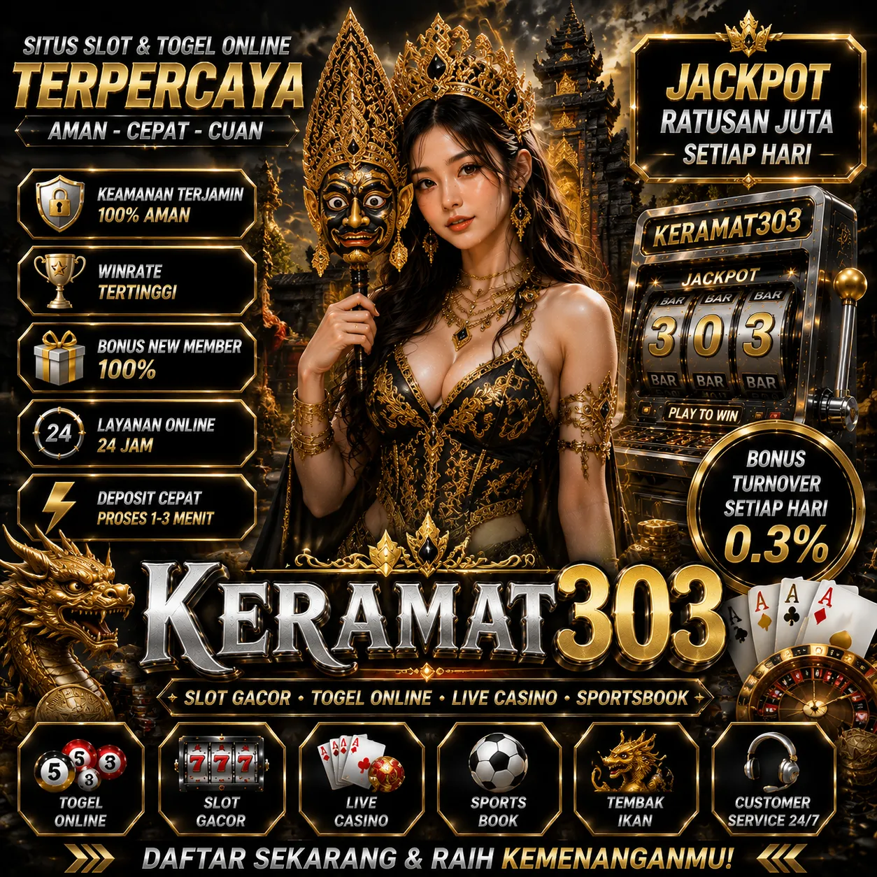 KERAMAT303Banner